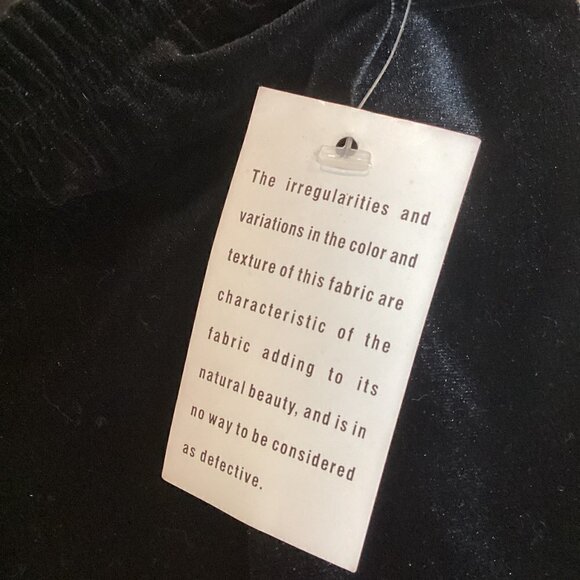 Vintage CLIO Velvet Bead-Fringed Hem Pencil Skirt Sz PS Black #173J - Picture 10 of 12